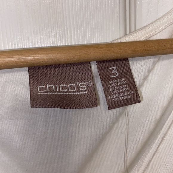 Chico's Women's Dropped Armhole White Tank Top Size XL. I did remove tag. - Picture 5 of 8
